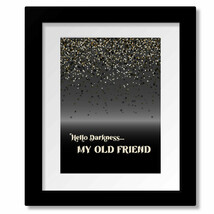 Sound of Silence Simon Garfunkel Song - Lyric Music Wall Art Print Canva... - $19.00+