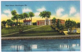 Maine Postcard Skowhegan High School - $7.91