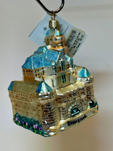 Christopher Radko for Disneyland Glass Blown Disney Ornament: "The Blue Castle" - $225.00