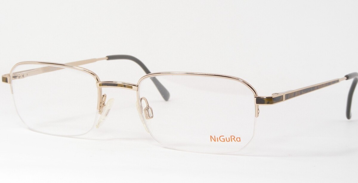 NIGURA N5108 A Gold/Andere Einzigartig Selten Brille Brillengestell 50-2... - $66.31
