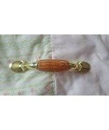 Lot of 6 Brass &amp; Wooden Cabinet Handles - $13.47 CAD