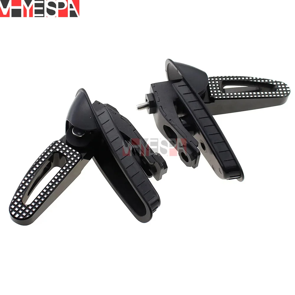 Motorcycle Accessories Rear Passenger Foot Pegs Mount Black Pedal Parts For - $102.59