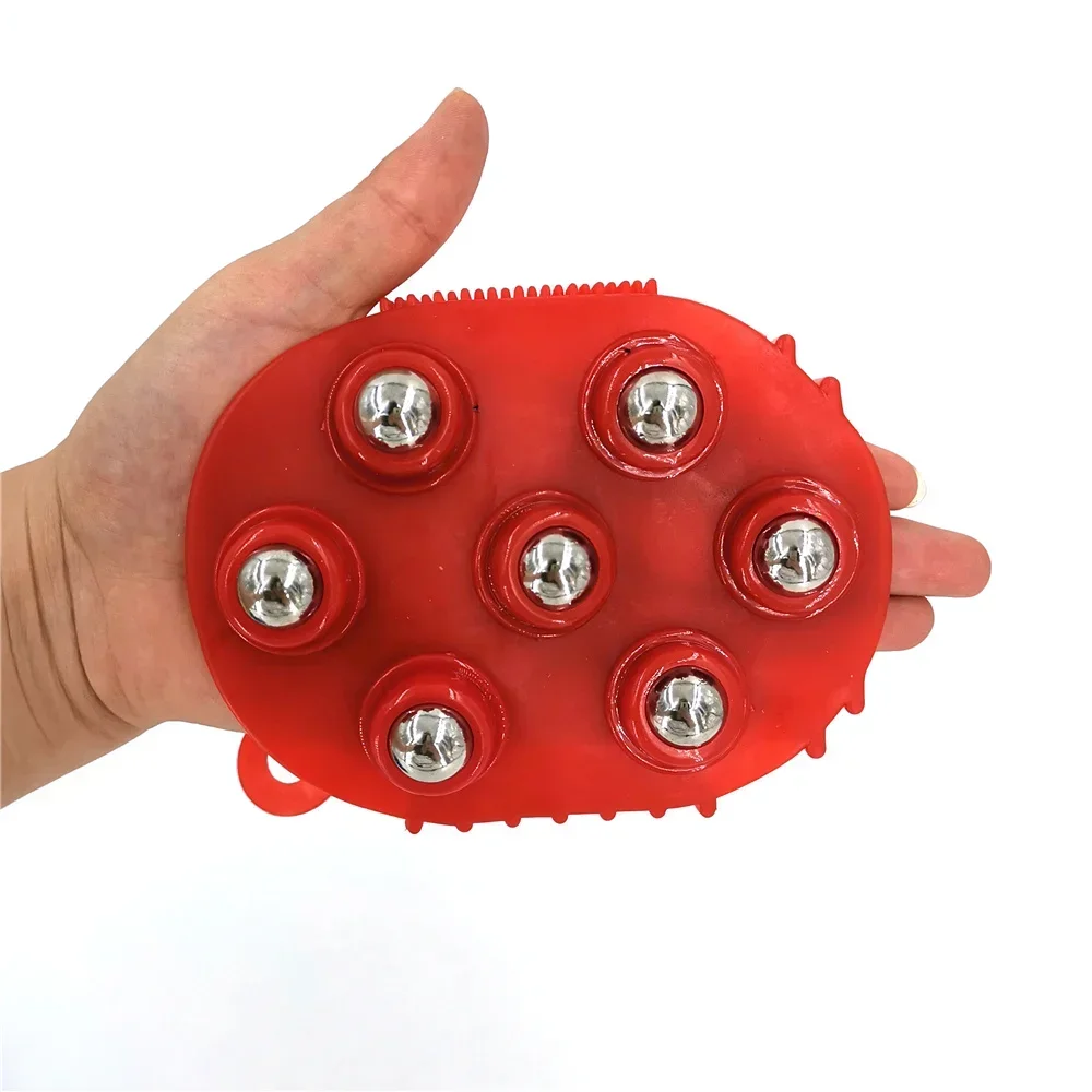 7 Balls Body MBage Glove Roller Ball Anti-Cellulite Muscle Pain Relief Relax B F - $25.00