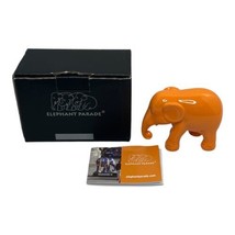 Elephant Parade Ornament Collectable Limited Edition Orange Miniature Fi... - $14.96