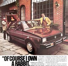 Volkswagen Rabbit 1979 Advertisement Automobilia Vintage Does It Again D... - $314.94 MXN