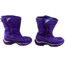 Lands End Girls Size 13M Purple Winter Boots Snow Warm EUC - $19.79