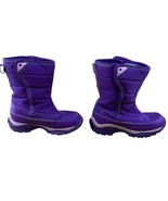 Lands End Girls Size 13M Purple Winter Boots Snow Warm EUC - $27.02 CAD