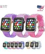 Glitter Strap for Apple Watch Band Silicone Sparkle Bracelet 38mm 42mm 4... - $354.99 MXN