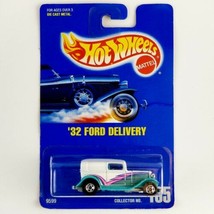 1991 Hot Wheels Blue Card Collector #135 &#39;32 Ford Delivery Truck White Turquoise - £8.00 GBP
