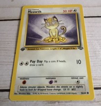 Meowth Pokémon TCG 1st Edition 56/64 Jungle Common 1999 LP - £0.77 GBP