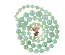 Vintage Gumps A Jadeite beaded necklace - $2,470.05