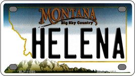 Helena Montana Novelty Mini Metal License Plate Tag - £11.76 GBP