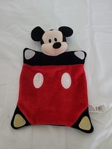 Disney Mickey Mouse Baby Lovey Security Blanket Cuddle Toy Just Play Red Black - £7.77 GBP
