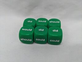Set Of (6) Koplow Auxiliary Verb Green D6 Dice - $9.69 CAD