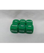 Set Of (6) Koplow Auxiliary Verb Green D6 Dice - $6.92