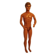 Vtg Ken Barbies Boyfriend Doll &#39;68 Body &#39;88 Head Mattel Molded Hair Naked 12&quot; - £10.94 GBP