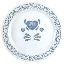Corelle Livingware 10-1/4-Inch Dinner Plate, Blue Hearts - £17.90 GBP