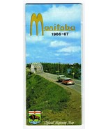 1966-67 Official Province of Manitoba Highway Map - £8.94 GBP