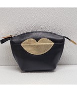 ILI New York Small Leather Hot Kiss Coin Change Purse Clutch Lips Black ... - $388.61 MXN