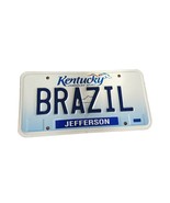 Kentucky License Plate Jefferson Unbridled Spirit &quot;BRAZIL&quot; print - $35.00