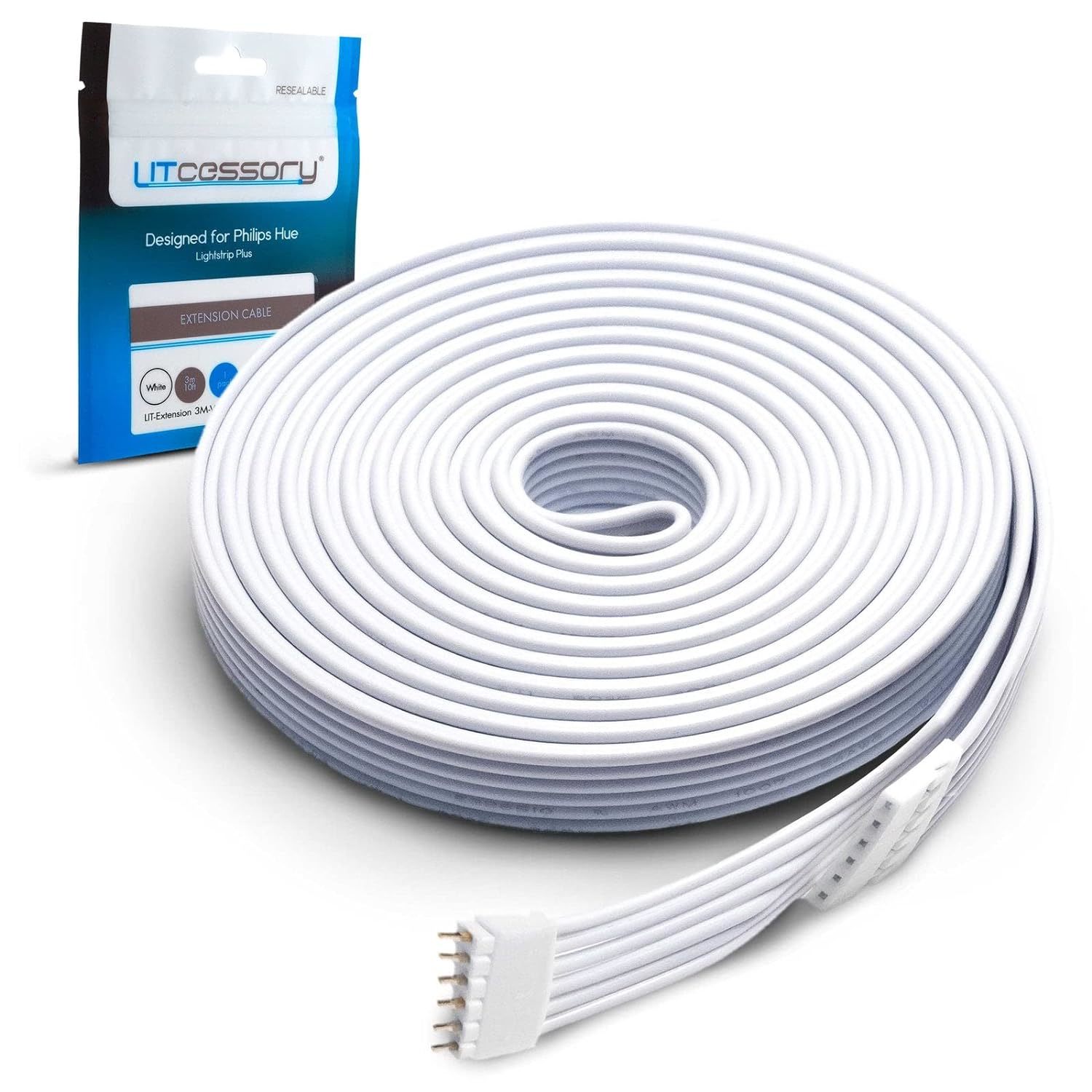 Extension Cable For Philips Hue Lightstrip Plus (10Ft, 1 Pack, White - Standard  - $37.99