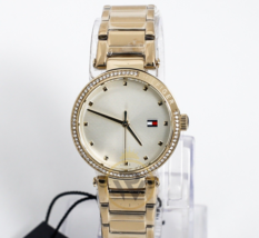 Orologio Tommy Hilfiger Donna Quarzo Acciaio Inox Quadrante Oro 32mm 1782235 - £101.81 GBP