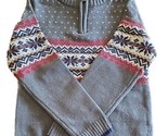 RORIE WHELAN ~ Size 5 ~ 1/4 Zip ~ Turtleneck Sweater ~ Cotton ~ GRAY Fai... - $28.05