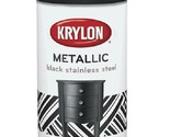 Krylon Metallic Spray Paint, Black Stainless Steel, 11 Oz., Indoor and O... - £12.55 GBP
