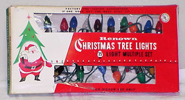 Vintage C-7 Christmas Tree Lights Set of 25 by Renown IOB #1 - £11.99 GBP