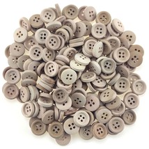 200 Pcs 15Mm 0.6 Inch Round Wooden Buttons With 4 Holes Wood Sewing Butt... - £11.71 GBP