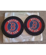 ⚾️ 4x Boston Red Sox Logo Car Coasters Cup Holders /Man Cave Silicone - $192.73 MXN