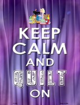 Keep Calm Quilt On Metal Novelty Parking Sign P-1100 - $21.95