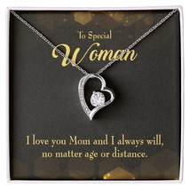 To Mom Age or Distance Forever Necklace w Message Card - £45.38 GBP+