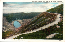 Lost Lincoln Lake from the Mt Evans Highway Denver Mtn Parks Colorado Postcard - £8.69 GBP