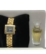 jones new york quartz watch adjustable bracelet 1/8 oz perfume vintage ! - $23.47