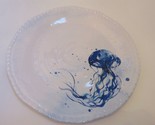 NWT Secret Celebrity Melamine Large Platter Jellyfish Ocean Blue White E... - $33.55