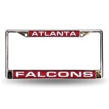 NFL Atlanta Falcons Laser Chrome Acrylic License Plate Frame - £23.44 GBP