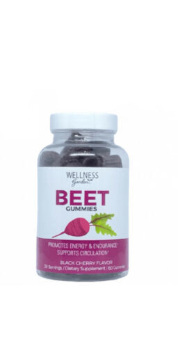 Primary image for Wellness Garden™ Beet Circulation Superfood  Gummies 60 Ct, Black Cherry Flavor