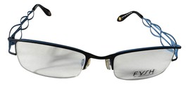 Fysh 3432 Eyeglasses Blue Black 51-19-135 Urban Eyewear 12k Optical Fram... - $125.99