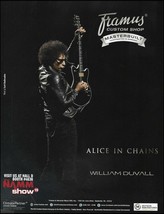 William Duvall (Alice In Chains) Framus guitar ad print 2019 NAMM Show - £3.38 GBP