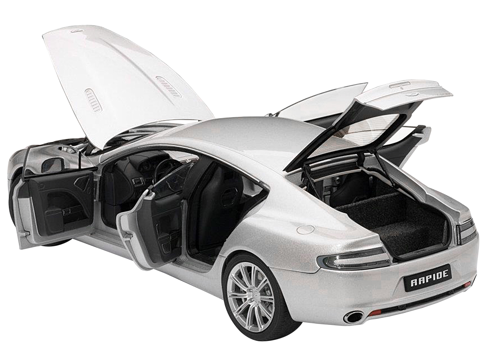 Aston Martin Rapide Silver 1/18 Diecast Model Car by Autoart - $216.99