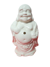 Vintage Benihana Lucky Peach In Hand Buddha Ceramic Tiki Mug White 6&quot;T - £17.40 GBP
