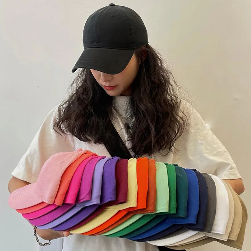 Summer Solid Color Women Baseball Cap Summer Adjustable Unisex Baseball ... - £11.55 GBP+