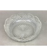 Antique Lead Crystal Handcut Fruit Bowl Dish - 2 7/8”Hx8.5”D - $33.71 CAD