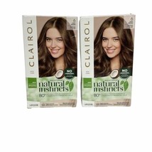 2 Clairol Hair Dye Natural Instincts Demi Permanent Crème 6 Light Brown - £14.60 GBP