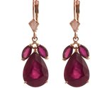 Galaxy Gold GG 11 CTW 14k Solid Gold Dangle Earrings - Tulip Bow Design ... - $1,207.79