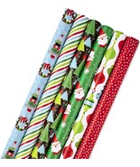 Hallmark Christmas Wrapping Paper Bundle with Cut Lines Heavy Duty 6 Rol... - $544.46 MXN