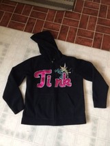  Disney Tinker Bell Tink Embroidered Full Zip Fleece Hoodie Sweatshirt Sz Small - £14.38 GBP