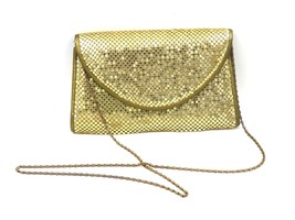 VTG Bags by Marlo Gold Mesh Purse Clutch Bag 6&quot; x 10&quot; - £15.88 GBP