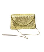 VTG Bags by Marlo Gold Mesh Purse Clutch Bag 6&quot; x 10&quot; - £15.69 GBP